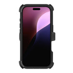 Pelican Voyager Iphone 16 Pro Case [Compatible With Magsafe] Rugged Phone Case W/ 18ft Military-Grade Drop Protection - Heavy Duty Phone Cover W/Belt Clip Holster For Iphone 16 Pro - Black - 840171742763