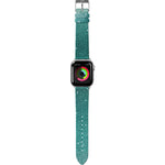 Laut - Ombre Sparkle Watch Strap Compatible With Apple Watch Series 1/2/3/4/5 | Genuine Leather | Gradient Effect | Stainless Steel Clasp & Connectors (38mm / 40mm • Mint) - 4895206913324