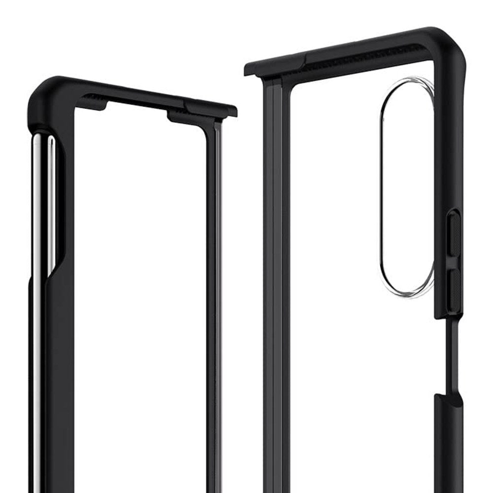 Itskins Hybrid Solid Case For Galaxy Z Fold3 5G Black Transparent