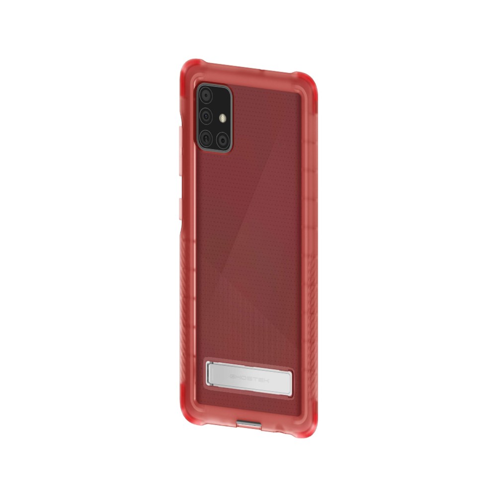 Ghostek Covert Galaxy A51 Case Clear With Kickstand Super Slim Fit Shockproof Design With Scratch Resistant Back And Anti Slip Hand Grip Wireless Charging Compatible 2020 Galaxy A51 (6.5 Inch) - Pink - 811663036530