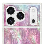 Flaunt Official Square Iphone 17 Pro Case - Pink Mother Of Pearl - 840171753363