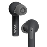Sudio N2 Pro True Wireless Bluetooth In-Ear Earbuds With Anc - Multipoint Connection, Ipx4 Water Resistant, Usb-C And Wireless Charging, Microphone, 30h Play Time With Charging Case (Black) - 7350071384060