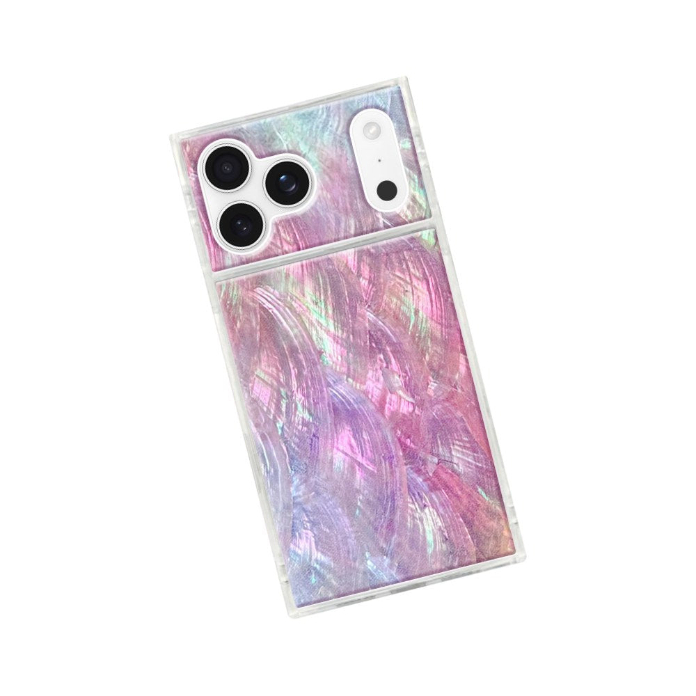 Flaunt Official Square Iphone 17 Pro Max Case - Pink Mother Of Pearl - 840171752991
