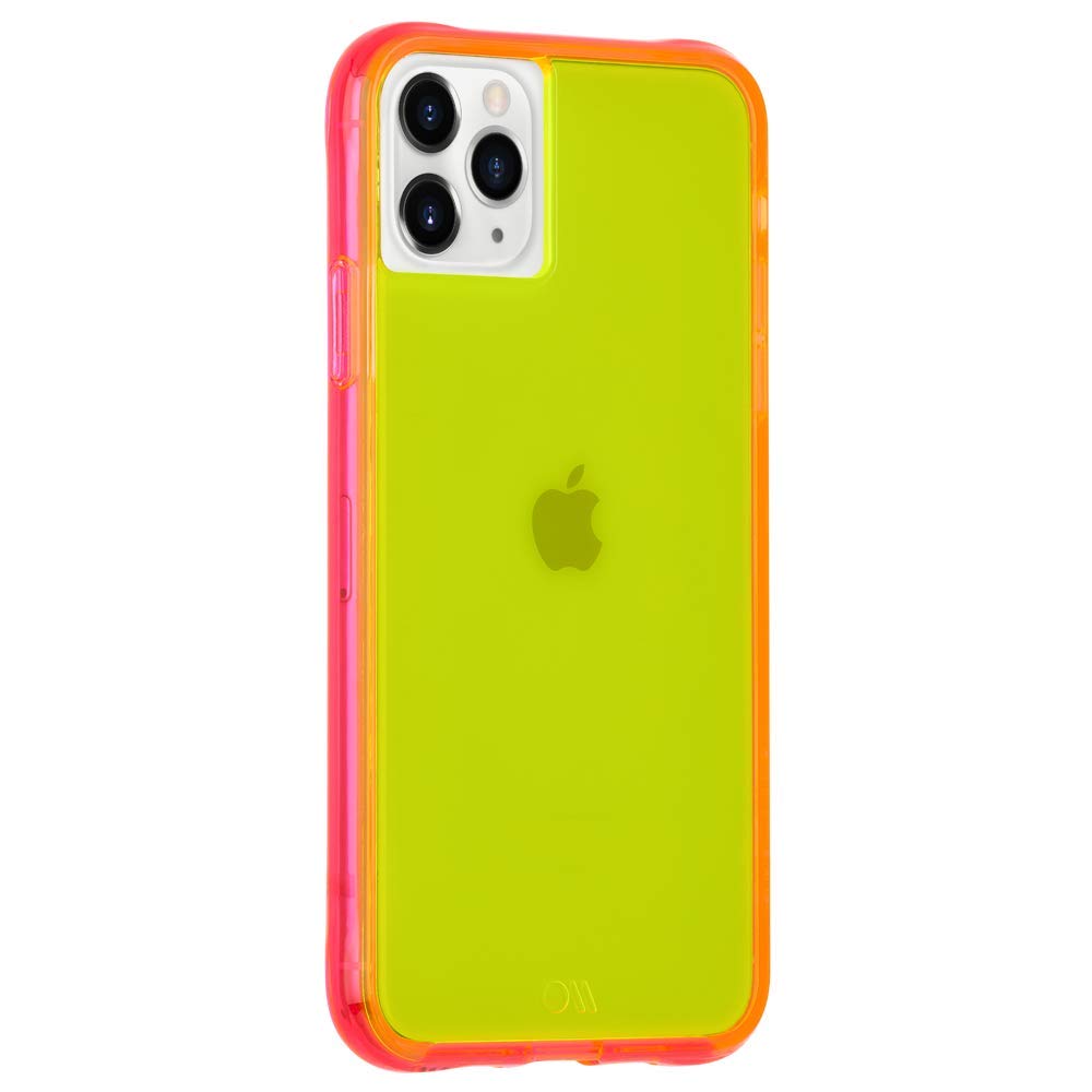 Case-Mate - Tough Neon - Case For Iphone 11 Pro - 5.8 Inch - Yellow/Pink Neon - 846127185639