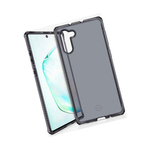Itskins Spectrum Clear Protective Phone Case Compatible With Galaxy Note10, Slim Hybrid Case, Anti-Yellowing, And Heavy Duty Shockproof Cover, Military Phone Case - Smoke - 4894465120214