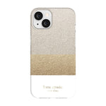 Kate Spade New York Protective Hardshell Case For Iphone 13 - Glitter Block White - 191058137647