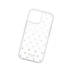 kate spade NY Protective Hardshell for iPhone 13 Pro Max – Pin Dot Ombre/Pink/Clear - 191058137814