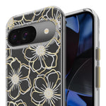 Case-Mate Google Pixel 9/9 Pro Case [6.3”,2024] [12ft Drop Protection] [Wireless Charging] Floral Gems Phone Case For Google Pixel 2024 Series - Sparkly Rhinestones Cover - Shockproof, Anti Scratch - 840171741513
