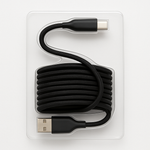 Simple - Automatic Magnetic Cable Management Usb-A To Usb-C Cord - 6ft - Black