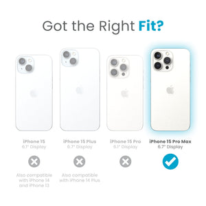 Speck Clear Iphone 15 Pro Max Case - Slim, Drop Protection - Scratch Resistant, Anti-Yellowing, 6.7 Inch Phone Case - Gemshell Clear - 840168536023