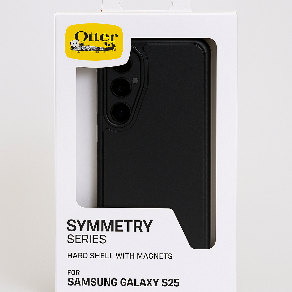 OtterBox Symmetry Series Hard Shell Magnet Case For Samsung Galaxy S25 Black