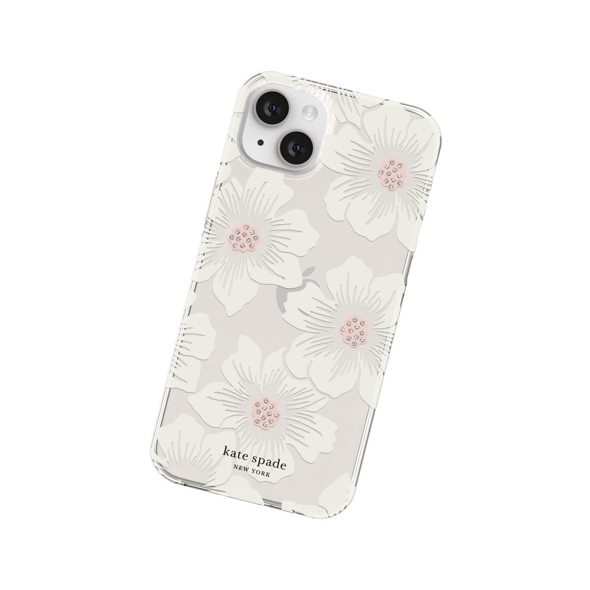 Kate Spade New York Protective Hardshell Case Compatible With Apple Iphone 14 Plus - Hollyhock Floral Clear - 650450081786