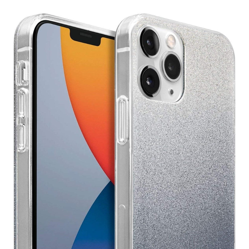 Laut - Ombre Sparkle Case Compatible With Iphone 12 / Iphone 12 Pro | Glitter Gradient Effect | 4ft./1.2m Impact Protection | Crystal Clear Frame • Black - 4895206918268