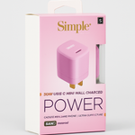 Simple 30w Charger - Pink