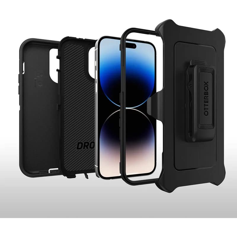 Otterbox Defender Pro Series Screenless Edition Case And Holster For Iphone 14 Pro Max (Only) (Black) - 840262383288
