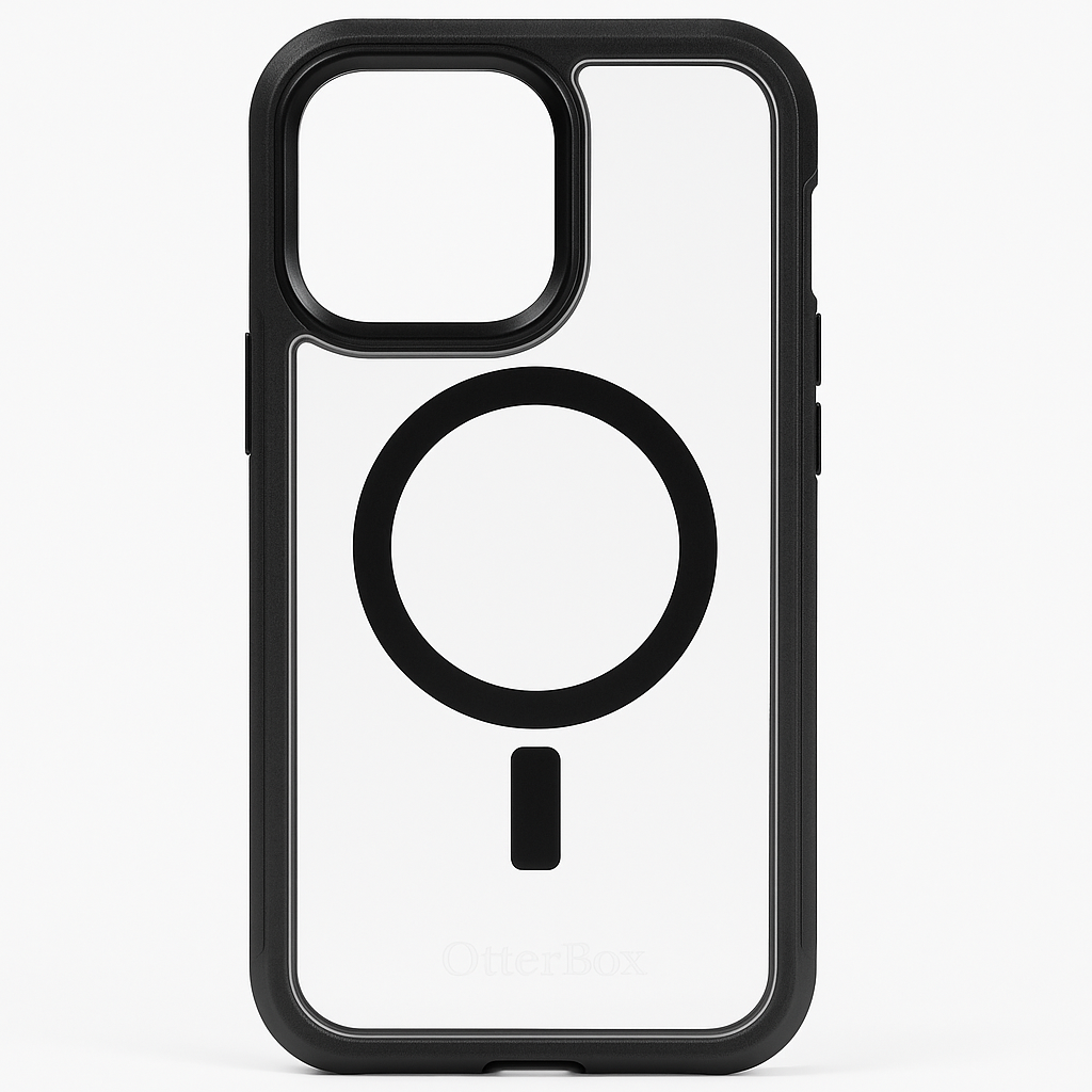Otterbox Iphone 15 Pro Max (Only) Defender Series Xt Clear Case - Dark Side (Black/Clear), Screenless, Rugged, Snaps To Magsafe, Lanyard Attachment - 840304736829