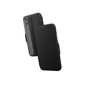 Gear4 Oxford Folio Designed For Iphone X/Xs Case, Advanced Impact Protection By D3o, Booklet Case - Black - 4895200203681