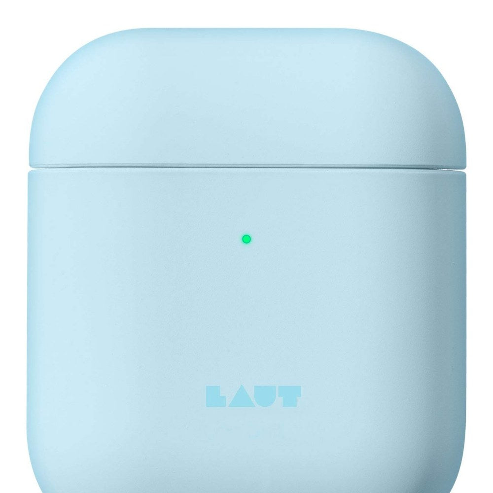 Laut - Huex Pastels For Airpods 2 And 1 Charging Case | Silky Rubber Finish | Ultra Lightweight | Front Led Visible (Baby Blue) - 4895206913096