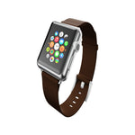 Incipio Apple Watch 38mm Premium Leather Watchband - Espresso - 840076142170