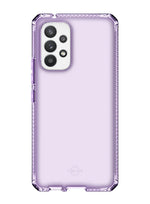 Itskins Spectrum // Clear Protective Phone Case Compatible With Samsung Galaxy A53 5g (Usa Ver), Slim Hybrid Case, Anti-Yellowing, And Heavy Duty Shockproof Cover, Military Phone Case - Light Purple - 888842790545