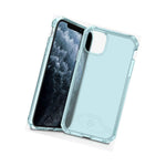 Itskins Spectrum Clear Protective Phone Case Compatible With Apple Iphone 11 Pro Max, Slim Hybrid Case, Anti-Yellowing, And Heavy Duty Shockproof Cover, Military Phone Case | Light Blue - 4894465876289
