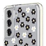 Kate Spade New York Defensive Hardshell Case Compatible With Samsung Galaxy S21+ 5g - Scattered Flowers Silicone,Lightweight Black/White/Gold Gems/Clear/White Bumper - 191058131393