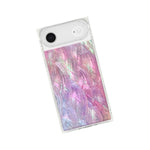 Flaunt Official Square Protective Case - Compatible With Iphone Air - Compatible With Magsafe & Wireless Charging - Drop-Tested & Shockproof - (Pink Mother Of Pearl) - 840171754186