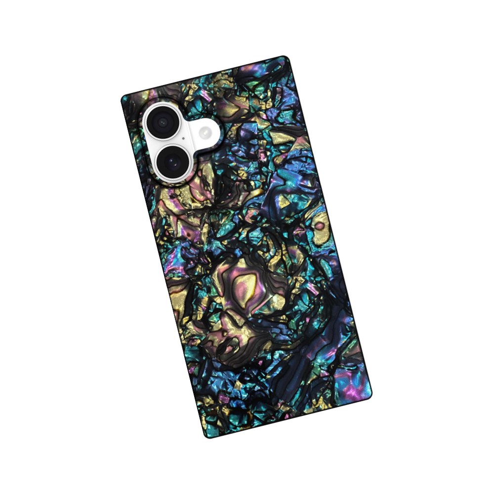 Flaunt Official Square Protective Case - Compatible With Iphone 17 - Compatible With Magsafe & Wireless Charging - Drop-Tested & Shockproof - (Abalone Shell) - 840171753745