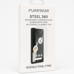 Puregeargoogle Pixel 7 Pro Steel 360 Antimicrobial Tempered Glass Screen Protector With Perfect Alignment Tray