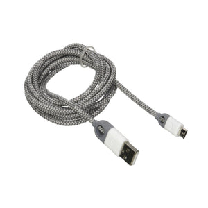 Ihome Micro Usb Cable For Universal/Smartphones - White - 812350101272