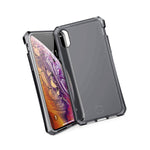 Itskins Spectrum Clear Protective Phone Case Compatible With Iphone Xs/X, Slim Hybrid Case, Anti-Yellowing, And Heavy Duty Shockproof Cover, Military Phone Case | Black - 4894465647933