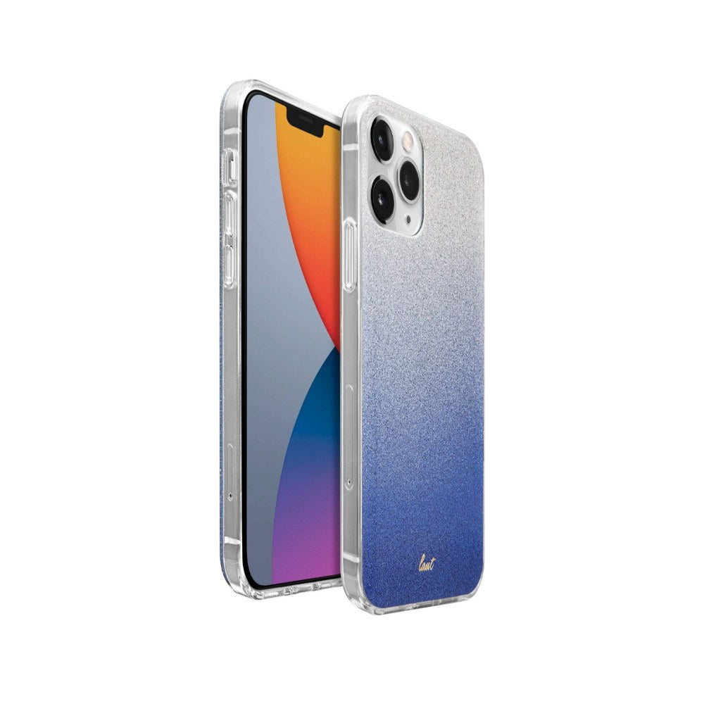 Laut - Ombre Sparkle Case Compatible With Iphone 12 Mini | Glitter Gradient Effect | 4ft./1.2m Impact Protection | Crystal Clear Frame • Powder Blue - 4895206918282