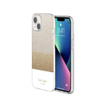 Kate Spade New York Protective Hardshell Case For Iphone 13 - Glitter Block White - 191058137647