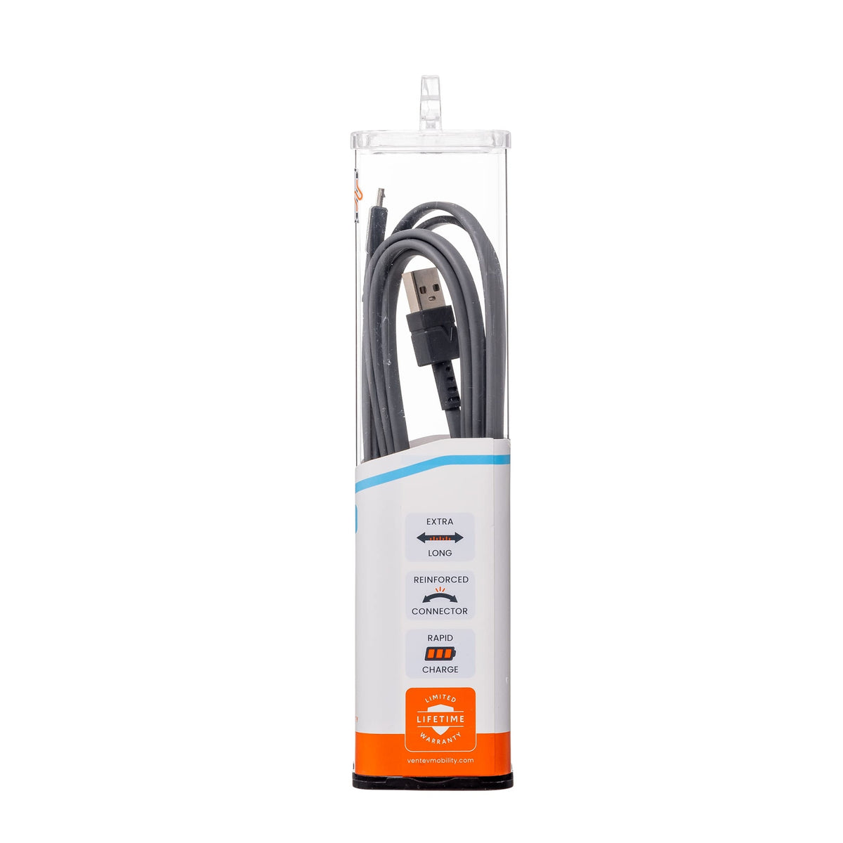 Ventev Flat Usb A To Micro Usb High Speed Tangle-Free 6 Foot Cable - 810079720545