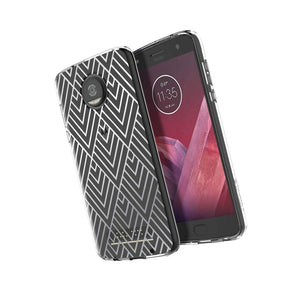 Incipio Design Series Classic Case For Motorola Moto Z2 Play Smartphone - Silver Prism - 191058020567