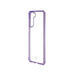 Itskins Hybrid Clear Series Case For Samsung Galaxy (S21+) 4g/5g - Purple/Clear - 4894465502195