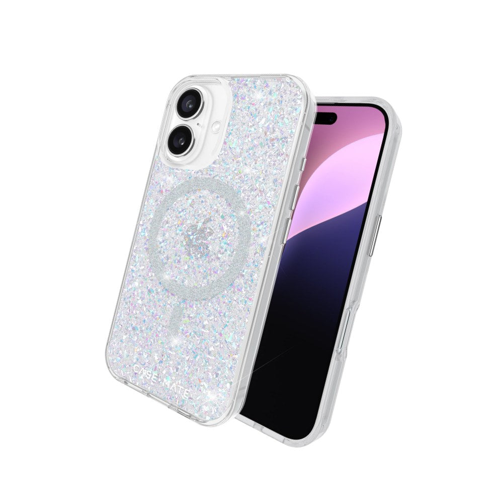 Case Mate iPhone 16 Sparkle Protective Cover MagSafe Compatible Twinkle Disco