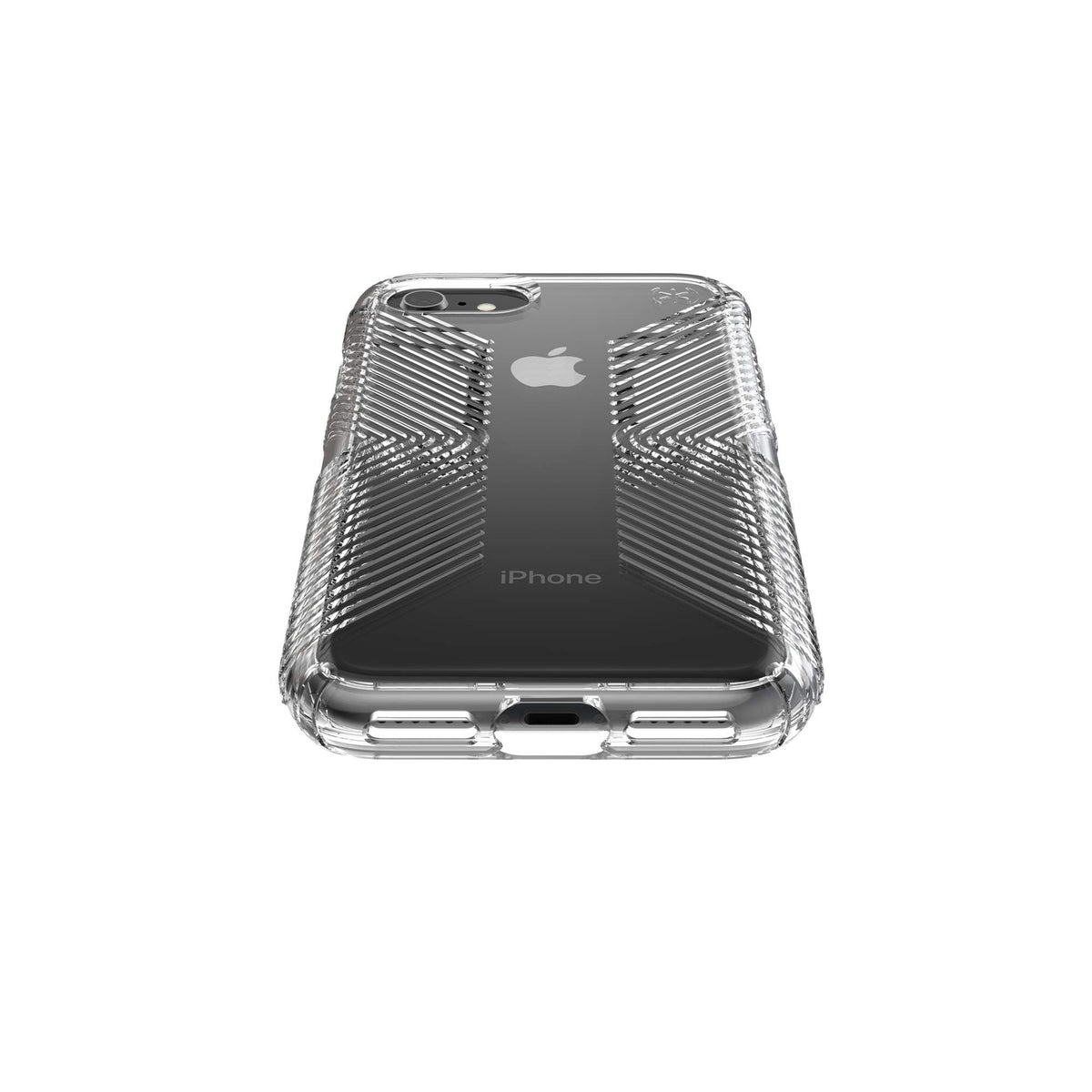 Speck Products Presidio Perfect-Clear With Grip Case, Compatible With Iphone Se (2022)| Iphone Se (2020)| Iphone 8| Iphone 7, Clear/Clear (136216-5085) - 848709083050