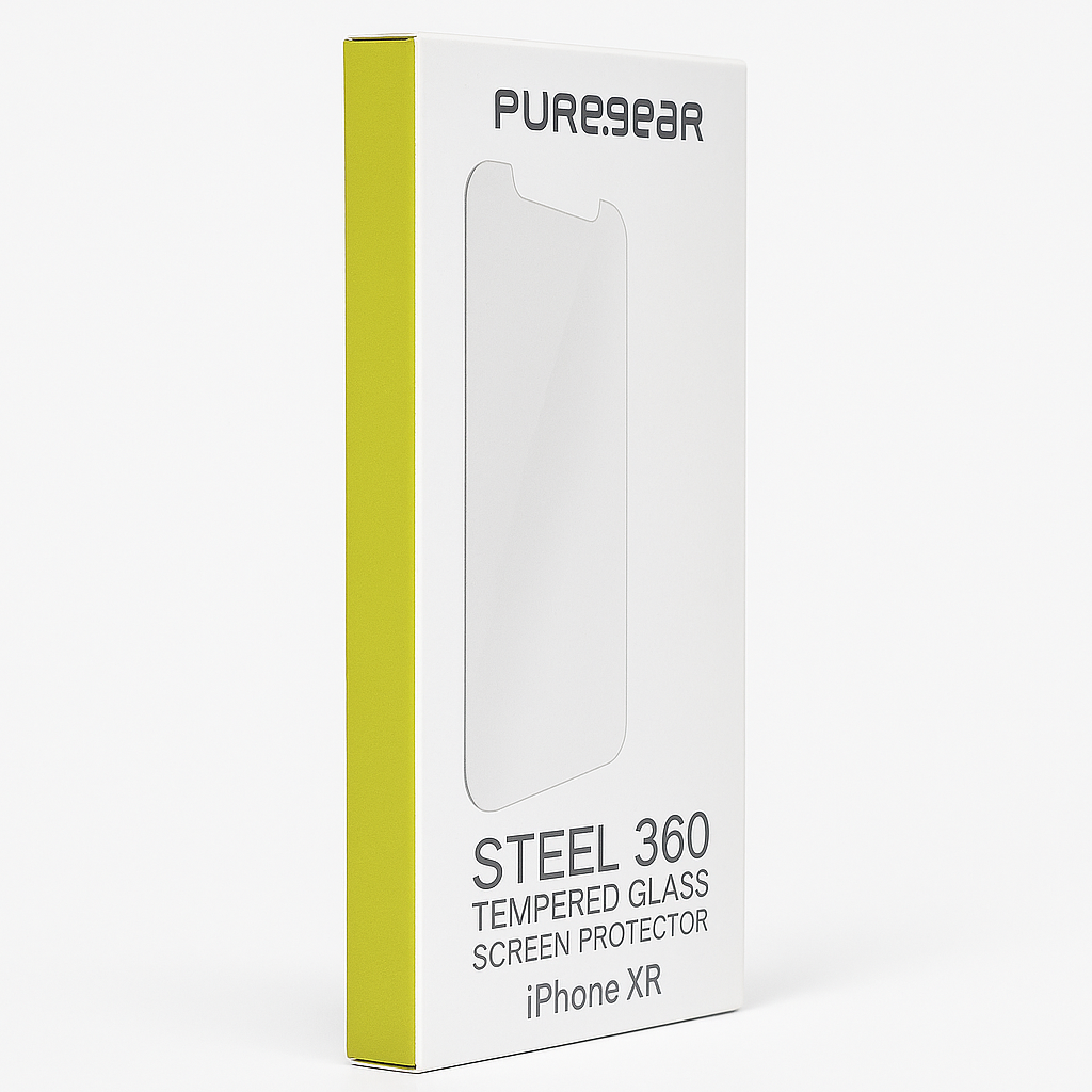 Puregear Steel 360 Tempered Glass Screen Protector For Iphone Xr With Easy Install Alignment Tray + Pure Pledge Program ($100 Reimbursement Toward The Repair Of Broken Screen Guarantee)