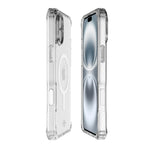 Itskins Hybrid R // Clear Touch Magnetic Protective Phone Case For Iphone 16, Compatible With Magsafe, Slim Hybrid Case, Anti-Yellowing, Military Shockproof Cover - Transparent - 888842403520