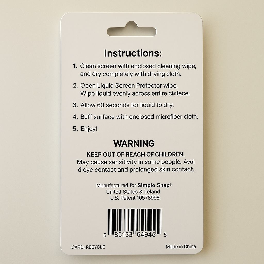 Simple Snap Liquid Screen Protector