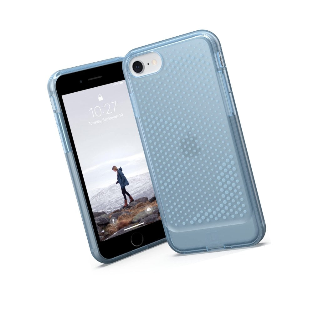 Urban Armor Gear [U] By Uag Designed For Iphone Se (2022) Case [4.7-Inch Screen] Alton Slim Fit Lightweight Stylish Transparent Impact Resistant Protective Phone Cover, Cerulean - 840283900495