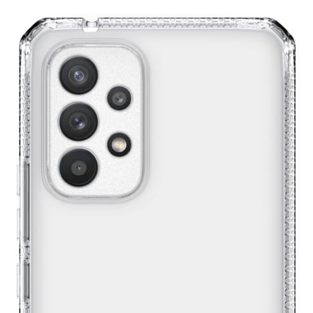 Itskins Spectrum // Clear Protective Phone Case Compatible With Samsung Galaxy A53 5g (Usa Ver), Slim Hybrid Case, Anti-Yellowing, And Heavy Duty Shockproof Cover, Military Phone Case - Transparent - 888842971548