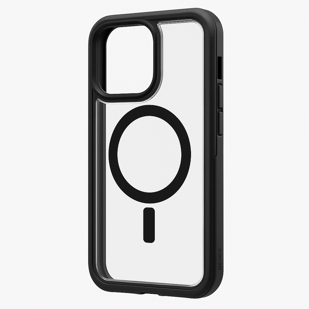 Otterbox Iphone 15 Pro Max (Only) Defender Series Xt Clear Case - Dark Side (Black/Clear), Screenless, Rugged, Snaps To Magsafe, Lanyard Attachment - 840304736829