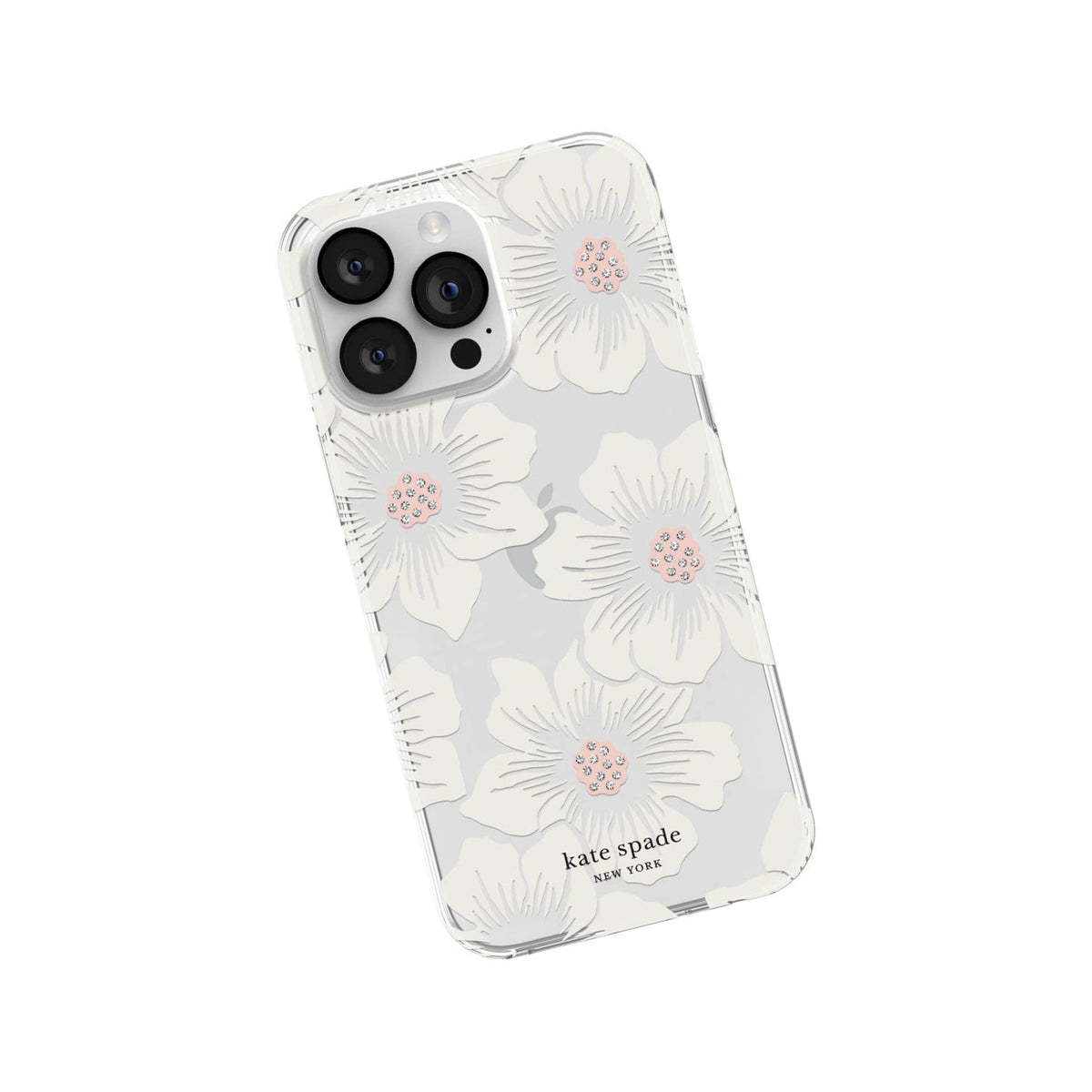 Kate Spade New York Protective Hardshell Case Compatible With Apple Iphone 14 Pro Max - Hollyhock Floral Clear [Ksiph-225-Hhccs] - 650450081885