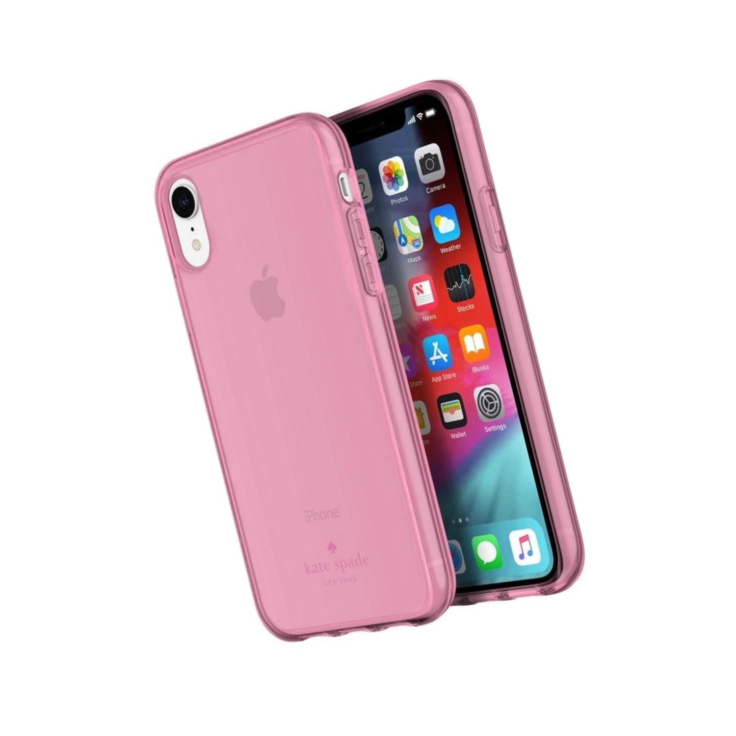 Kate Spade Playful & Strong Pink Clear Flexible Case Iphone 6.5 - 191058083371