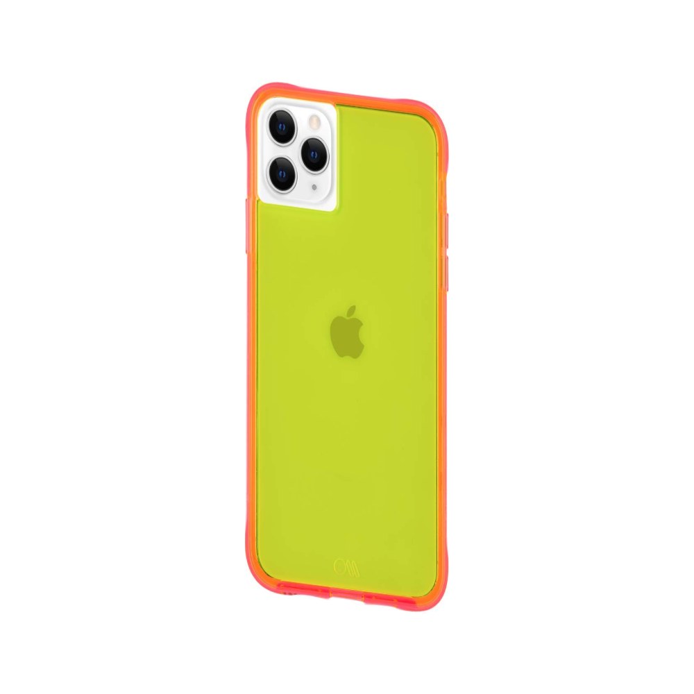 Case-Mate - Tough Neon - Case For Iphone 11 Pro - 5.8 Inch - Yellow/Pink Neon - 846127185639