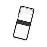Itskins Hybrid Solid Protective Phone Case Compatible With Galaxy Z Flip3 5g, Slim Hybrid Case, Anti-Yellowing, And Heavy Duty Shockproof Cover, Military Phone Case | Black And Transparent - 888842161734