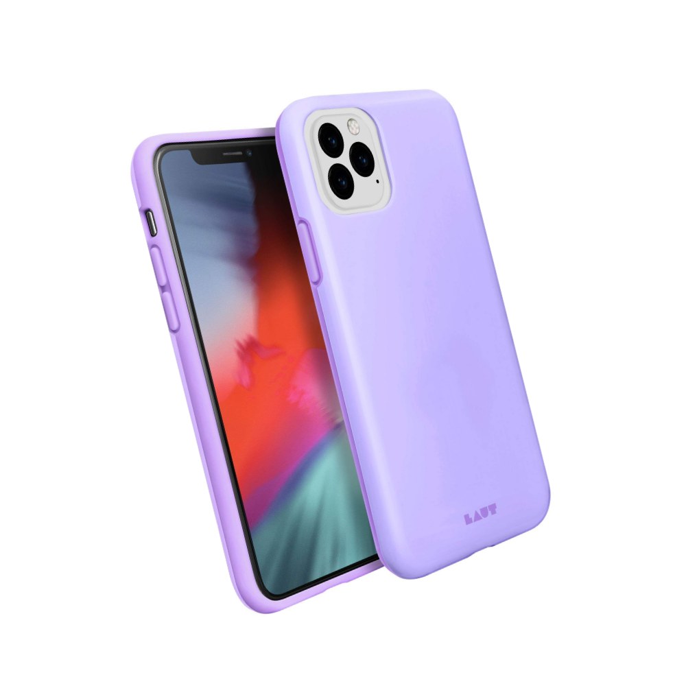 Laut | Huex Pastels For Iphone 11 Pro Max | Refreshing Pastel Colors | Air Frame Technology | 13ft./ 4m Impact Protection | Easy To Snap On & Off | Qi Wireless Charger Compatible • Violet - 4895206911436