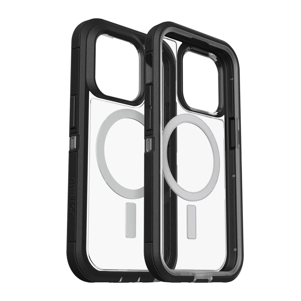 Otterbox Defender Xt Clear Iphone 14 Pro Case, Black, Crystal Us Military Mil Standard - 840304700363